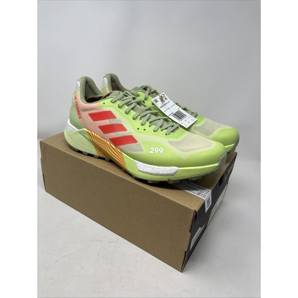 adidas Terrex Agravic Ultra Trail Running Shoes Almost Lime H03180 Men  Sz10 New